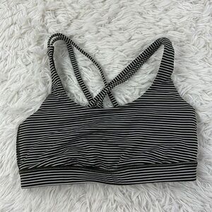 Lululemon Energy Bra *Medium Support, B-D Cup Hype Stripe Dark Olive